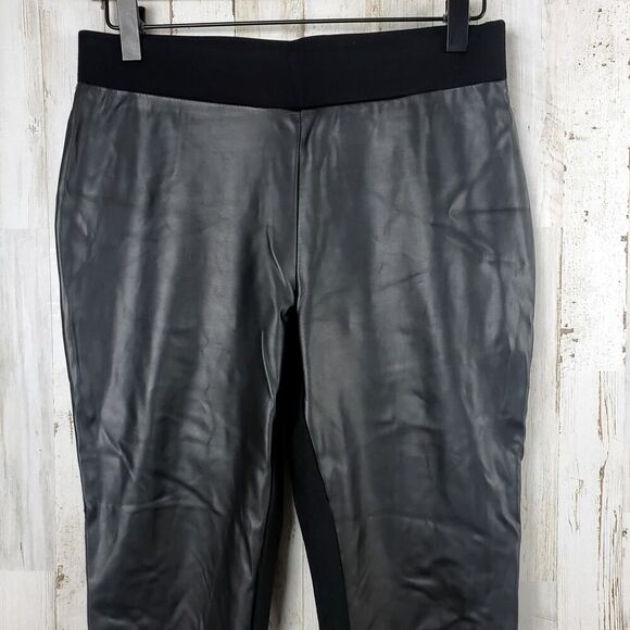 Kenneth Cole Faux Leather Leggings Black Size Small - Picture 4 of 8